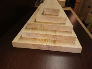 Deska heblowana   15 x 3 cm - SOSNA