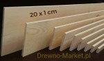Deska heblowana 20 x 1 cm - SOSNA