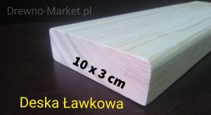 Deska ławkowa 10 x 3 cm 